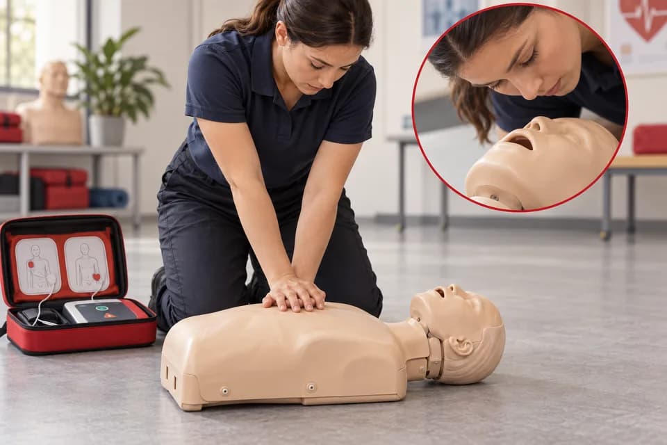 ধাপ ৫: অচেতন রোগীর ক্ষেত্রে জরুরি সিপিআর — Unconscious CPR — চিত্র নির্দেশিকা