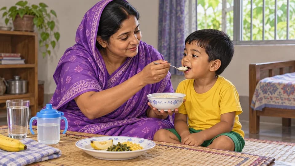ধাপ ৩: বুকের দুধ ও স্বাভাবিক পুষ্টিকর খাবার চালিয়ে যান