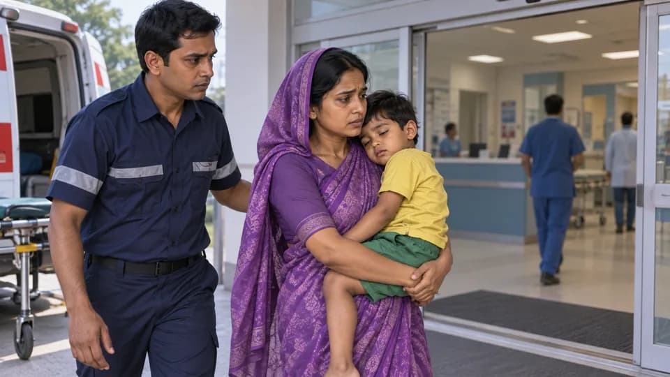 ধাপ ৫: তীব্র পানিশূন্যতা বা বিপদের লক্ষণ হলে দ্রুত হাসপাতালে নিন