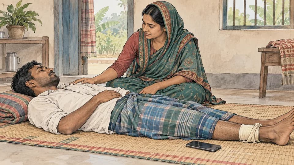 ধাপ ৩: রোগীকে আশ্বস্ত ও শান্ত রাখা — চিত্র নির্দেশিকা